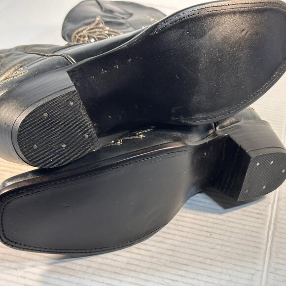 Ladies size 9.5 Black Leather Boots - Picture 15 of 16